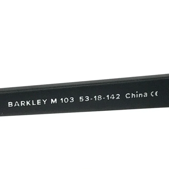 Warby Parker Sunglasses BARKLEY M 103 Matte Square Frames with Black Lenses